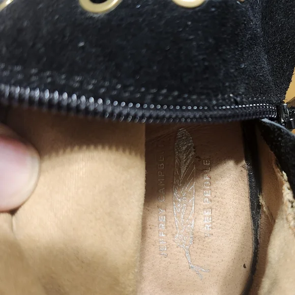 Jeffrey Campbell Black Lace-Up Boots - Picture 7 of 11